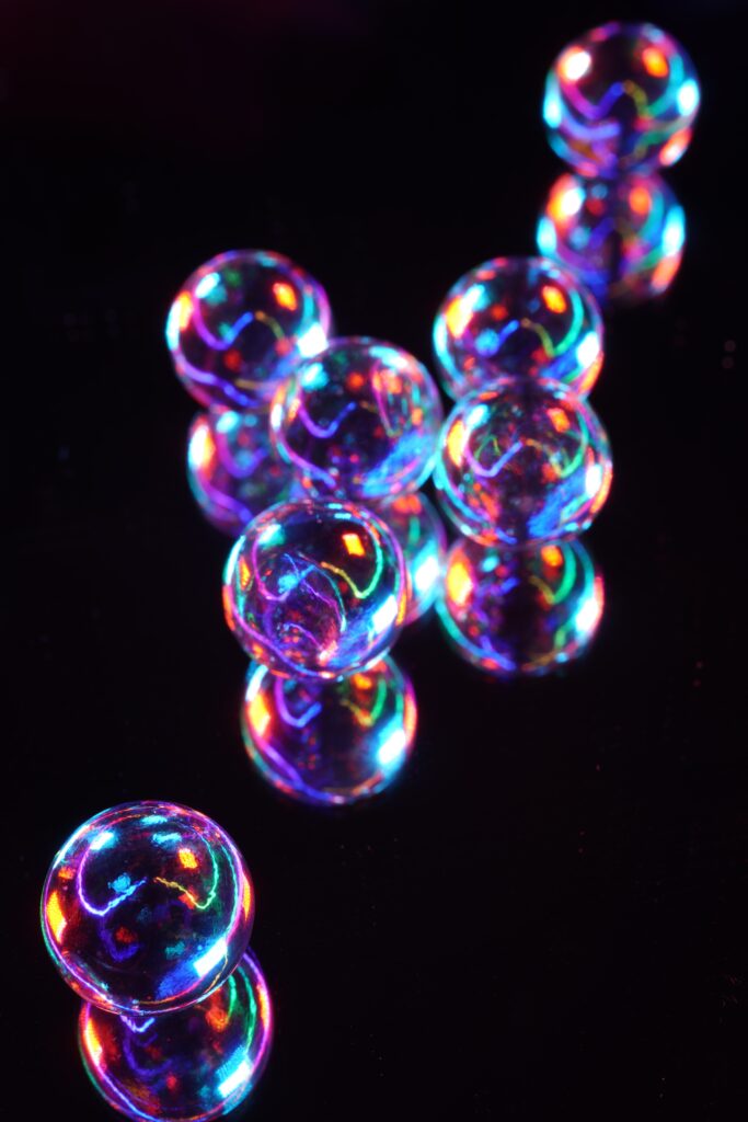 led abstract art spherical balls